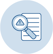 Compliance risk management icon